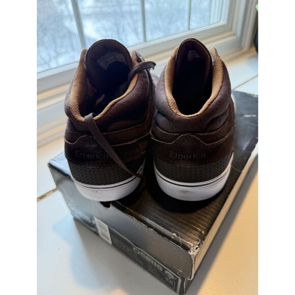 NEW Emerica Westgate Mid Vulc Skateboarding Shoe Brown Suede Size US 11 $90 [jb]